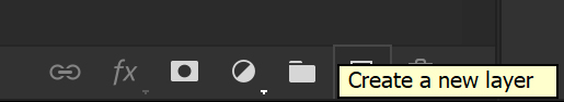 A screenshot of the create layer button