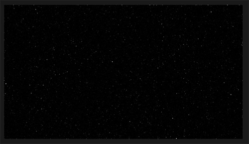 A screenshot of the current starfield